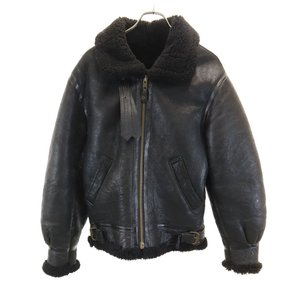 USA製✨Schott B-3ムートンフライトジャケット38レザー ブラウン