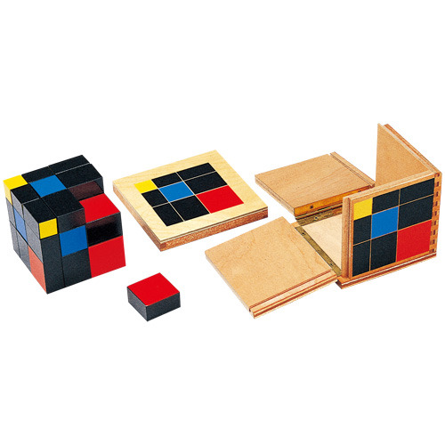 【未使用】3の累乗の教具　モンテッソーリ モンテッソーリ教具 感覚教育|二項式 <Nienhuis社製>|学研の保育用品