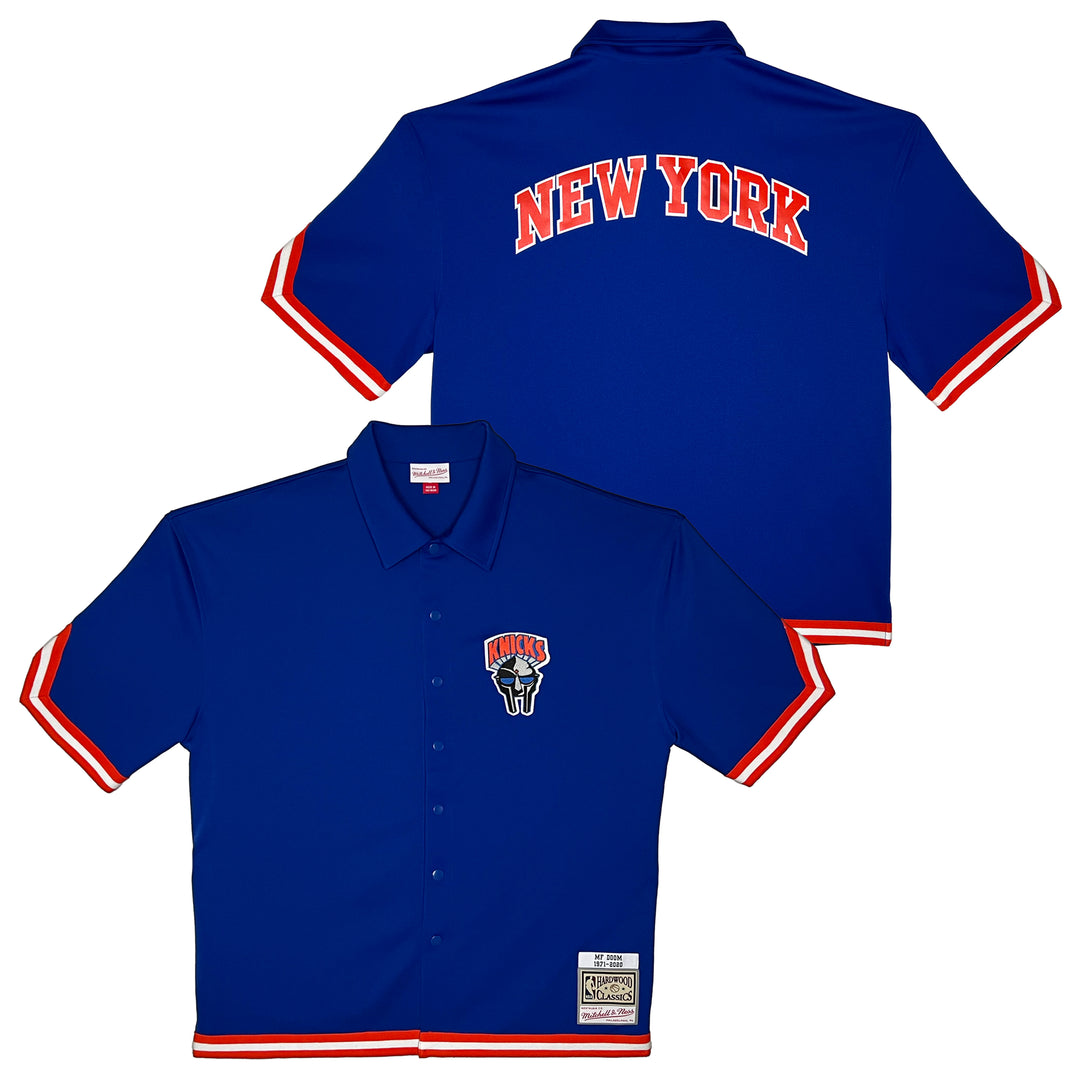 DOOMSDAY 2025: Mitchell & Ness Knicks Shooting Shirt - Blue – GAS