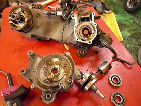 お店＠スーパーディオのクランクベアリング交換 ◤これまでの修理