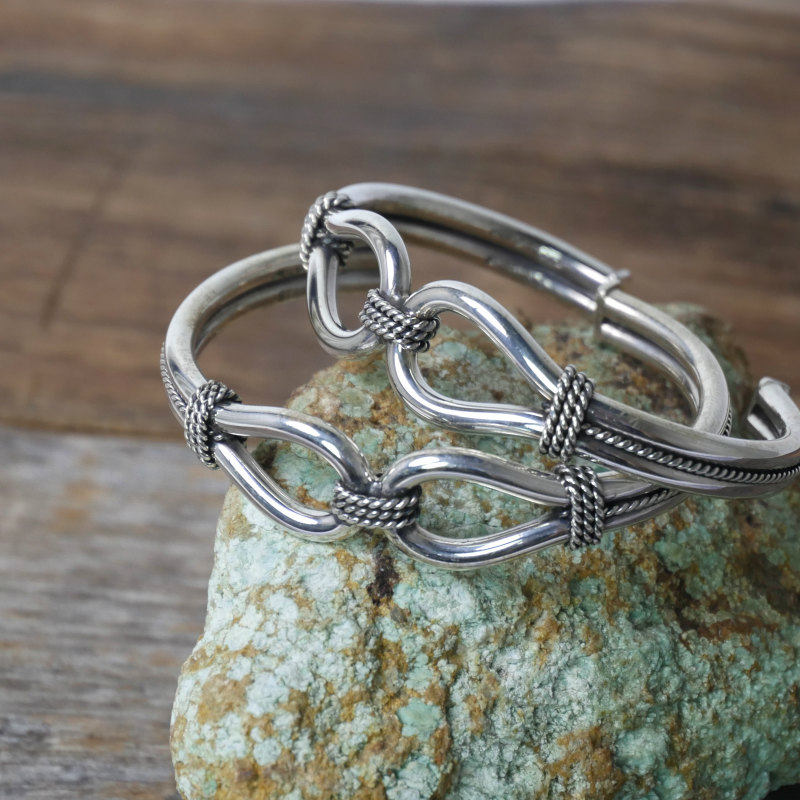 ◇sizeM スティーブアルビソ ホースウィスパラー バングル細【入荷待ち