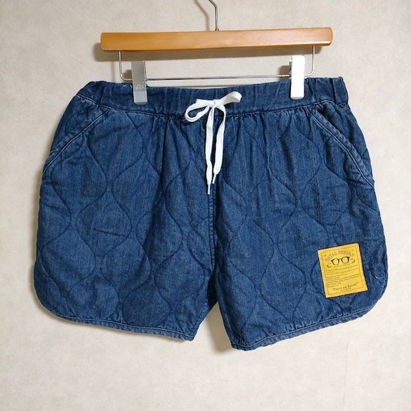 NATAL DESIGN デニムキルティングショーツ QUILTED SHORTS サイズL