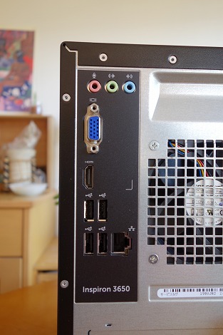Inspironデスクトップ(3650)レビュー：ミニタワー筐体を採用した