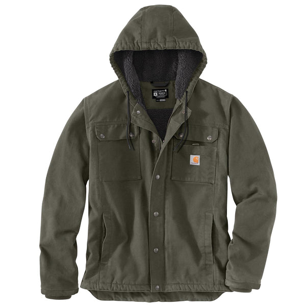 Carhartt-Men's Relaxed Fit Washed Duck Sherpa Lined Utility Jacket