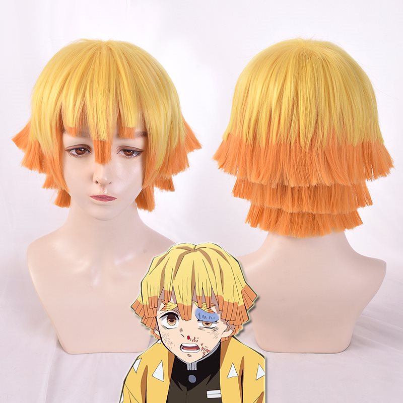 Qoo10] 鬼滅の刃 我妻善逸 コスプレウィッグ ハ : ホビー・コスプレ