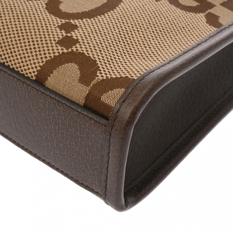 グッチ ジャンボGG ミニ トートバッグ 2WAY ベージュ ブラウン