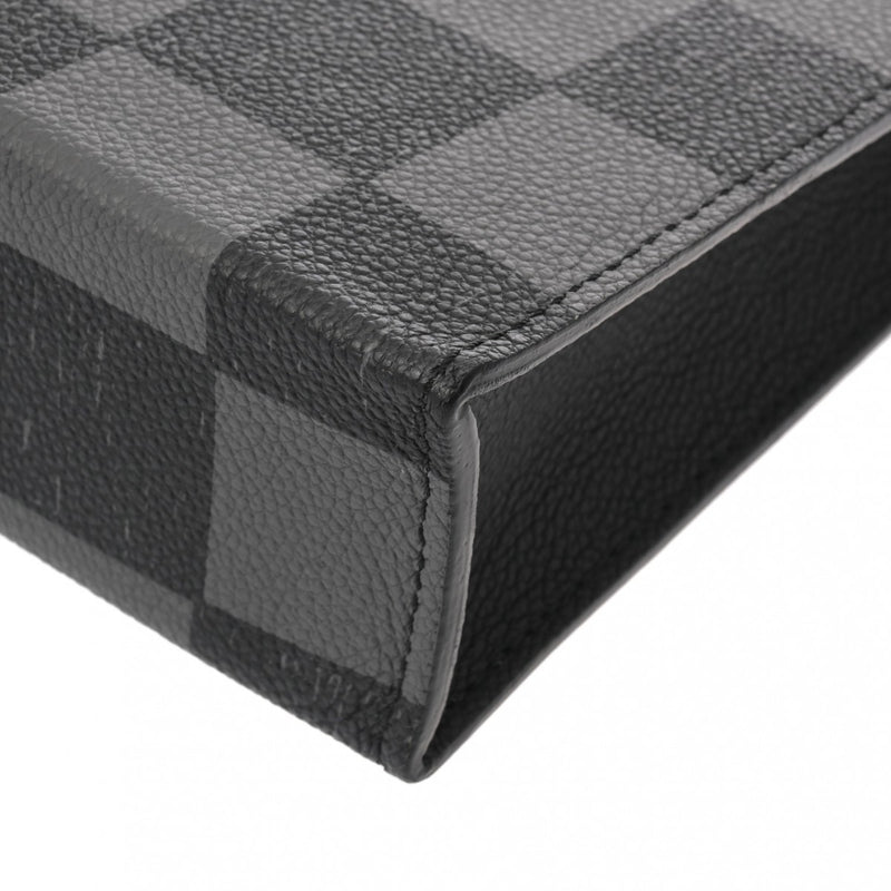 ルイヴィトン ダミエ チェッカーボード サックプラ XS ブラック/グレー