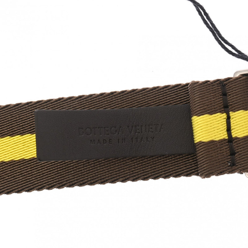 ボッテガヴェネタ ライン入り バイカラー イエロー/ブラウン メンズ