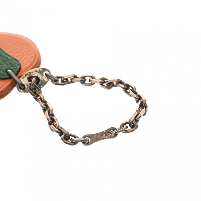 エルメス オレンジモチーフ バッグチャーム オレンジ レディース