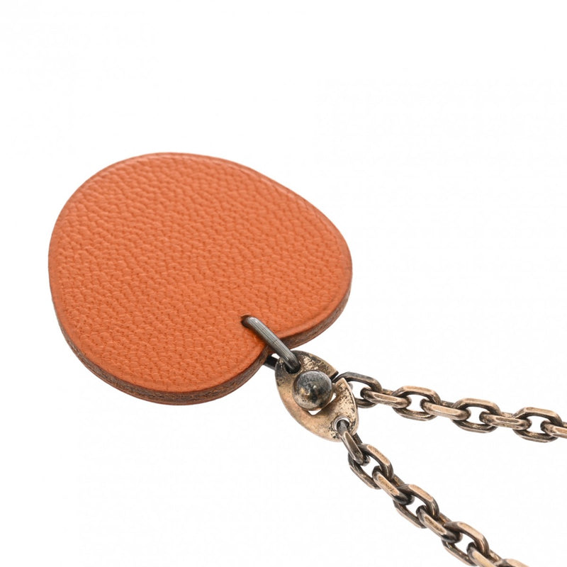 エルメス オレンジモチーフ バッグチャーム オレンジ レディース