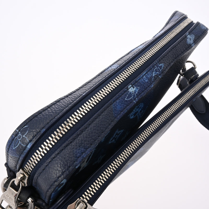 ルイヴィトン トリオメッセンジャー 53387 ブルー メンズ トリヨン