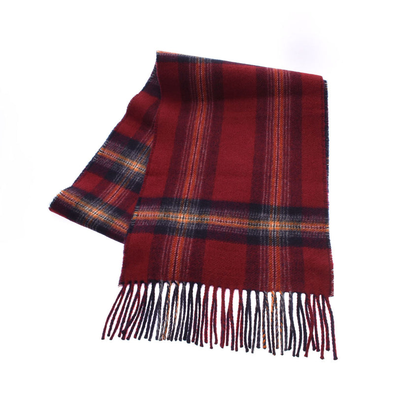 エルメスチェック柄 赤/紺 ユニセックス マフラー HERMES – 銀蔵オンライン