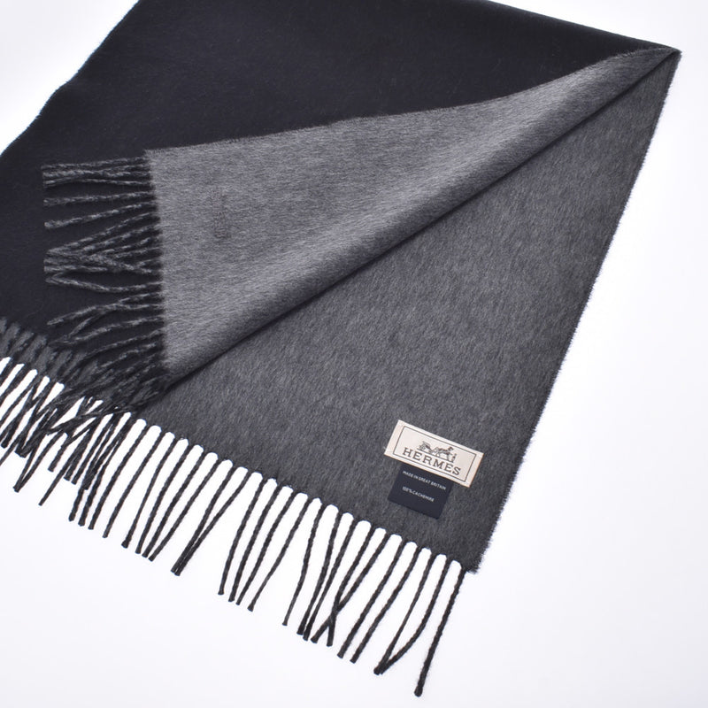 エルメス 黒/グレー ユニセックス マフラー HERMES – 銀蔵オンライン