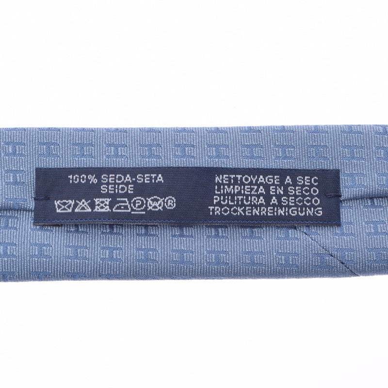 エルメスH柄入り ブルーグレー メンズ ネクタイ HERMES – 銀蔵オンライン