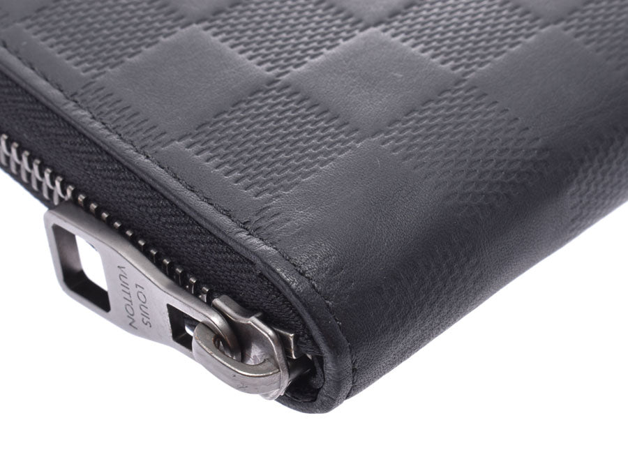 ルイヴィトン ダミエアンフィニ ジッピーウォレットヴェルティカル 黒