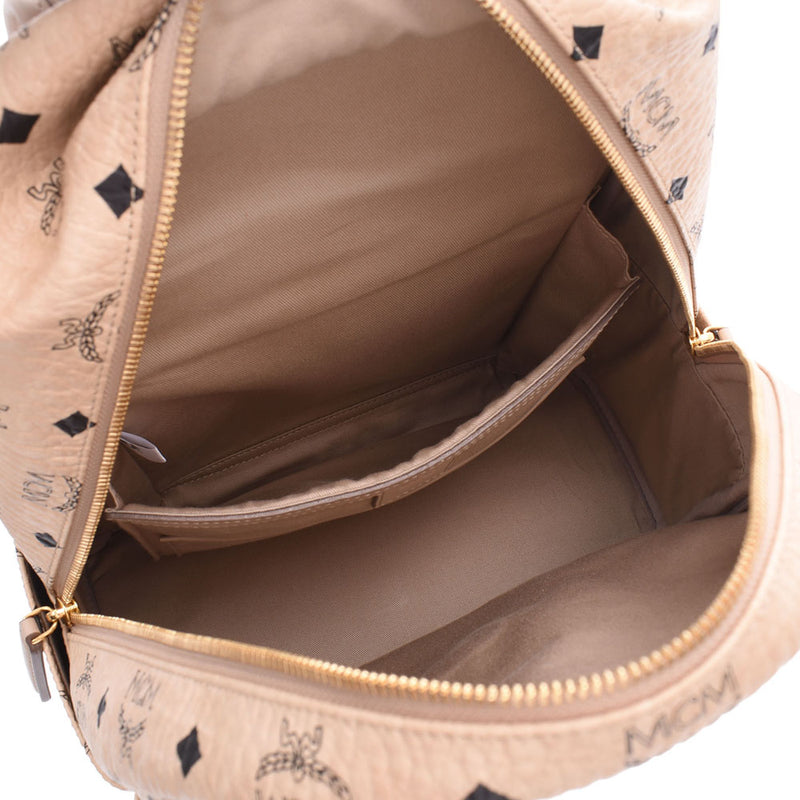 エムシーエムバックパック 取り外しチェーンポーチ付き ベージュ