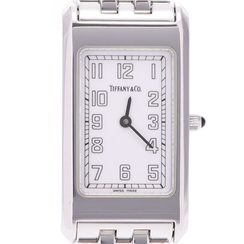 623 稼働 ティファニー 時計 クラシック ホワイト スクエア レディース