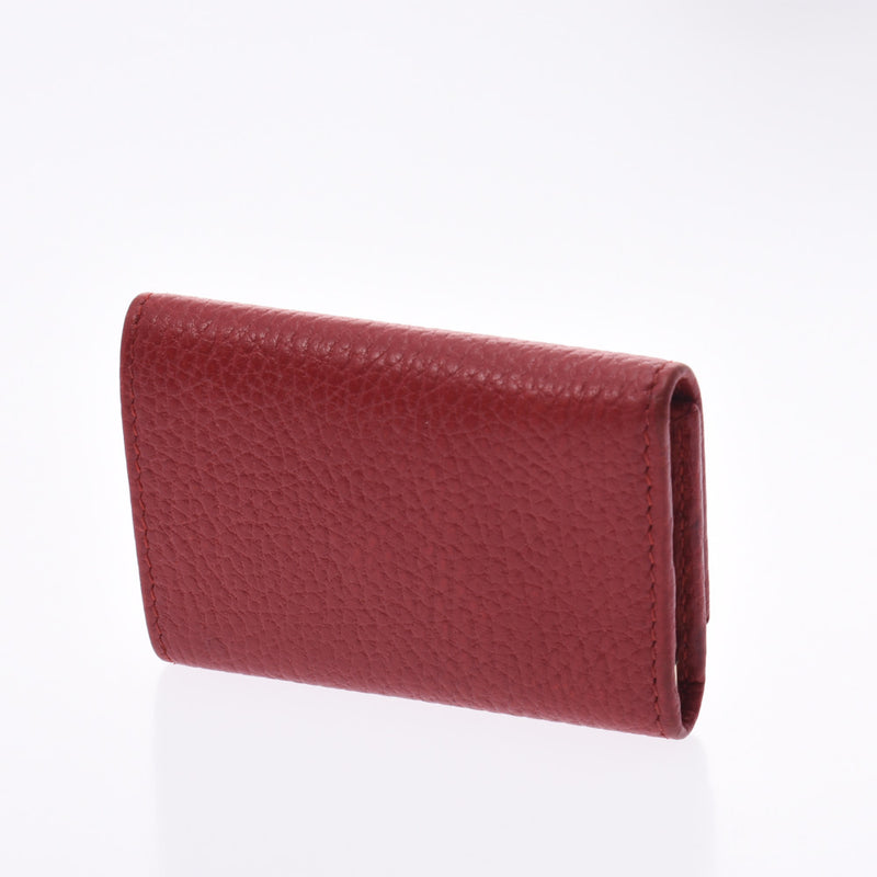 グッチGGマーモント 6連キーケース 赤 ゴールド金具 ユニセックス キー