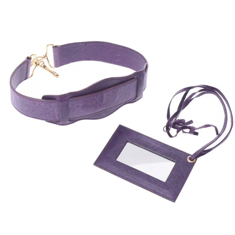 バレンシアガザ・ジャイアント シティ 2WAYバッグ パープル ゴールド