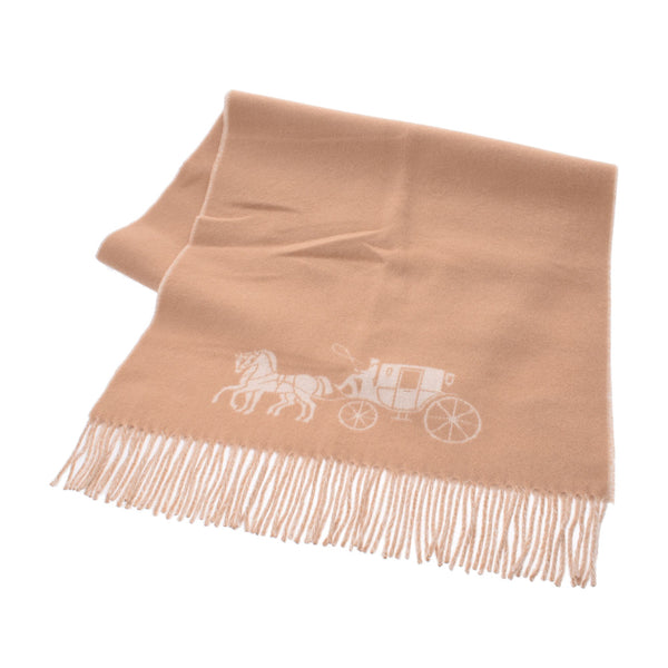 コーチ馬車柄 オーバーサイズ 大判タイプ キャメル×チョーク ユニ