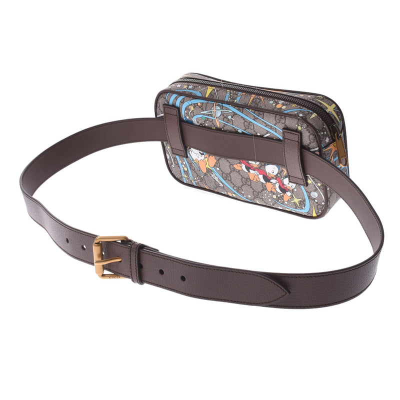 グッチベルトバッグ ディズニーコラボ ドナルド 茶 ユニセックス GG