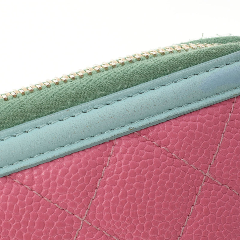 シャネルフィリグリー ラウンドファスナー長財布 14143 ピンク