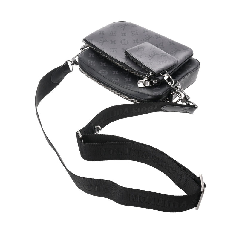 ルイヴィトンエクリプス トリオメッセンジャー 14145 黒/グレー メンズ