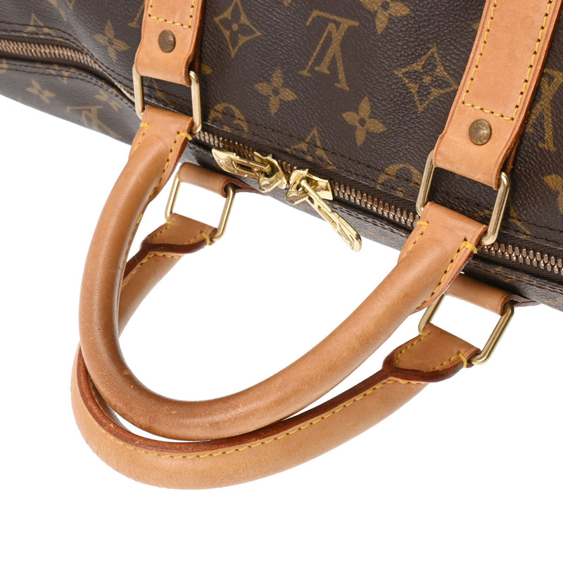 ルイヴィトンキーポルバンドリエール 55 旧型 14145 ブラウン