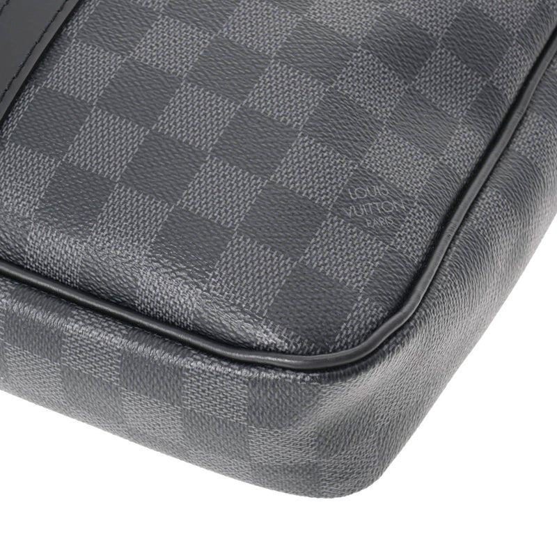 ルイヴィトンディストリクト PM NM 43027 黒/グレー メンズ ダミエグラ