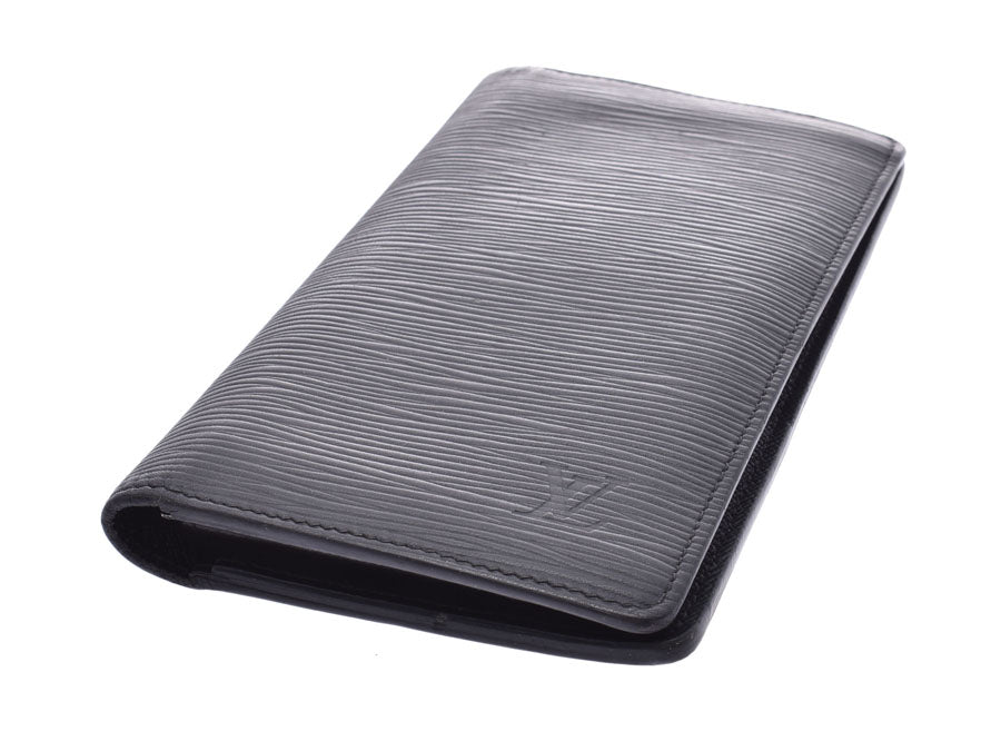 ルイヴィトン エピ ポルトフォイユ ブラザ 黒 M60622 メンズ 本革 長