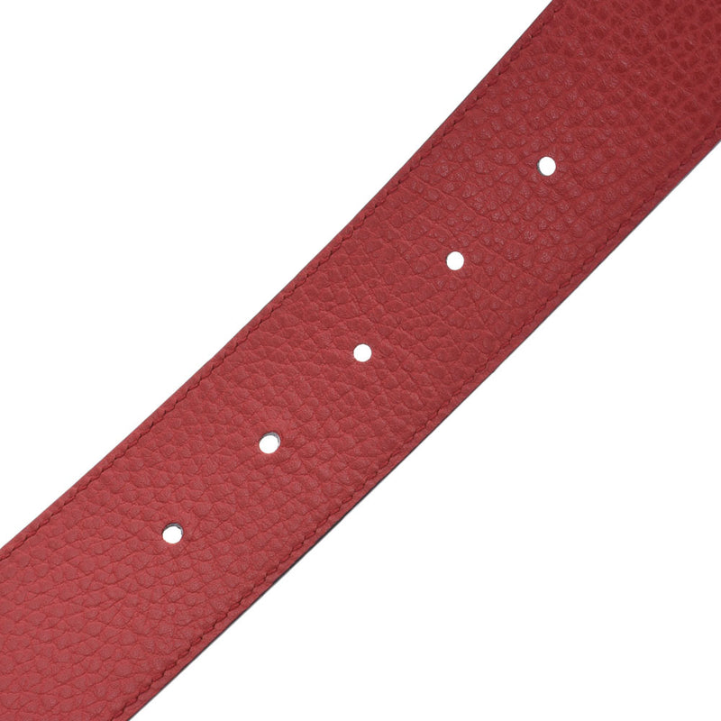 グッチリバーシブルベルト アウトレット 黒/赤系×ゴールド金具