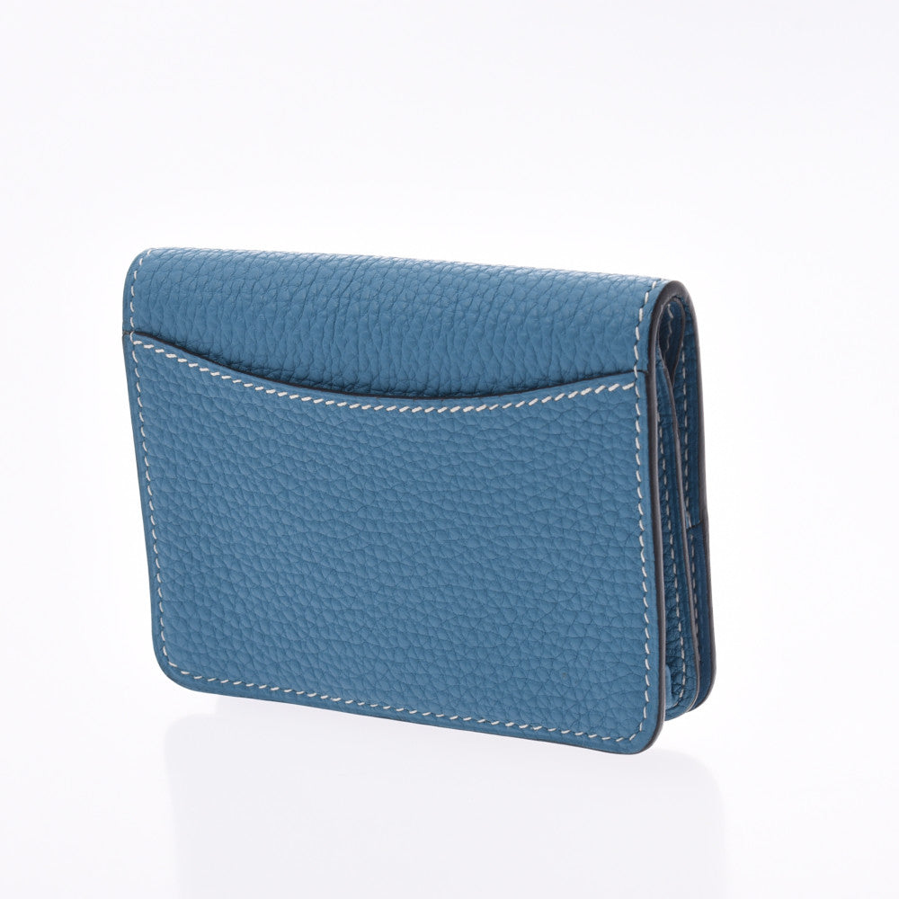 エルメスドゴン 小銭入れ ブルージーン シルバー金具 □O刻印(2011年頃