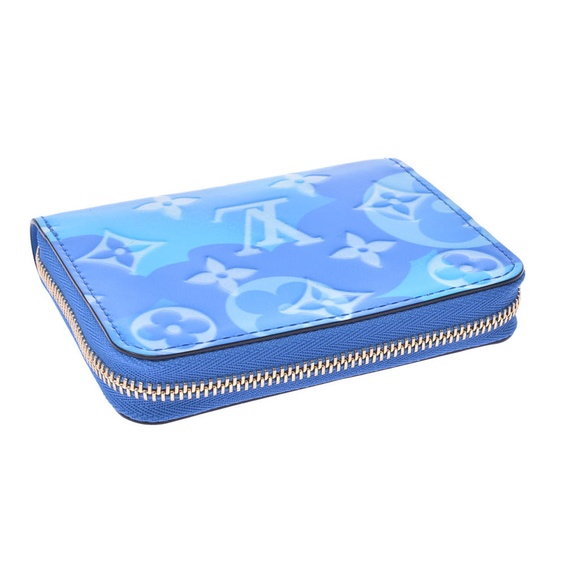 ルイヴィトンジッピーコインパース フラワー 14125 ライトブルー ユニ