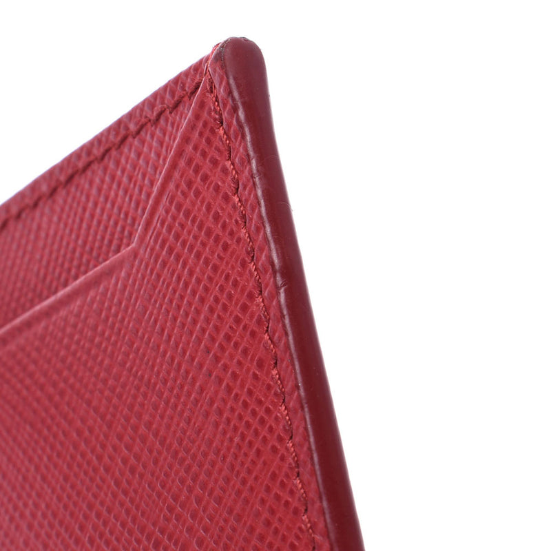 プラダパスケース 名刺入れ 赤 ユニセックス カードケース PRADA 中古