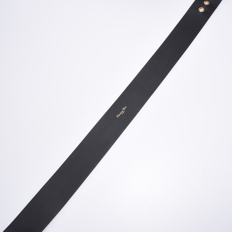クリスチャンディオールディオール クエイクベルト 75cm 黒 ゴールド