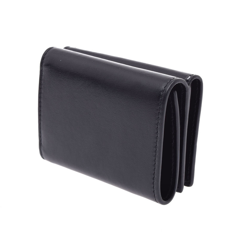 サンローランコンパクトウォレット ハートスタッズ 黒 ユニセックス 二