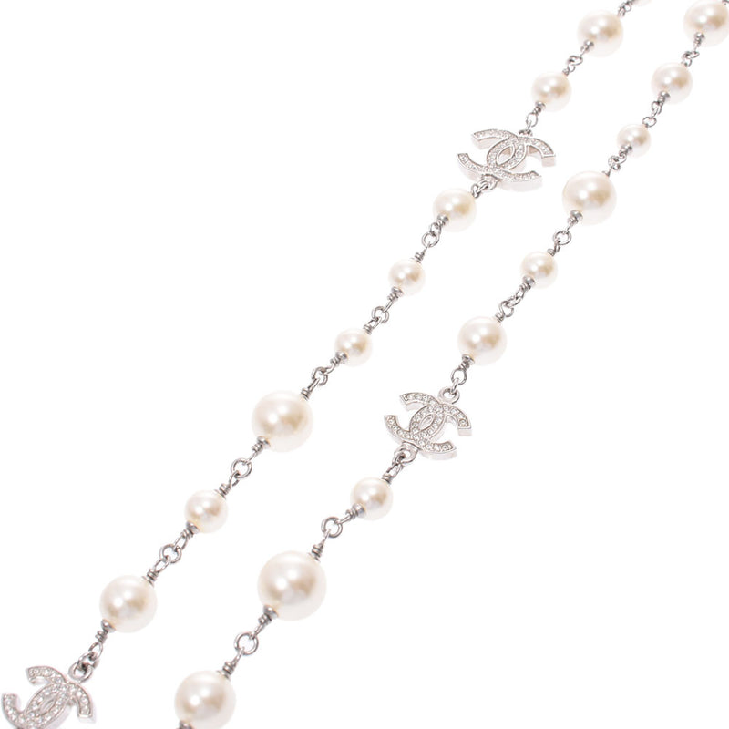 シャネルロングネックレス ココマーク 12年モデル シルバー金具