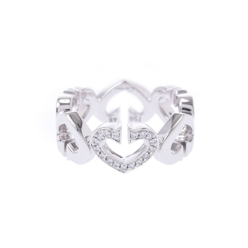 カルティエCハートダイヤリング #48 レディース リング・指輪 8号