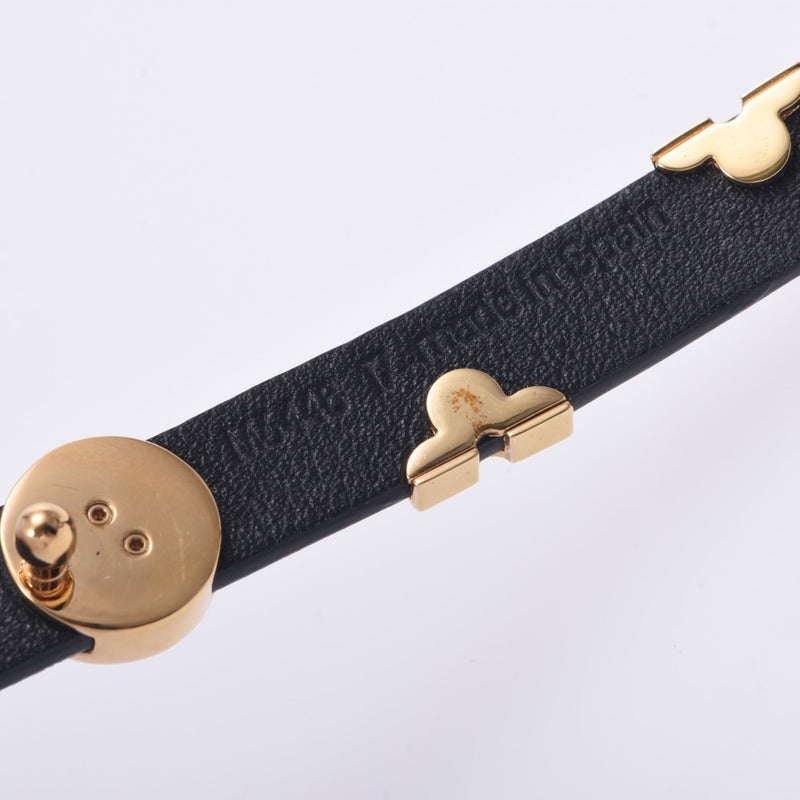 ルイヴィトンブラスレ デイリーモノグラム 黒 ゴールド金具 レディース