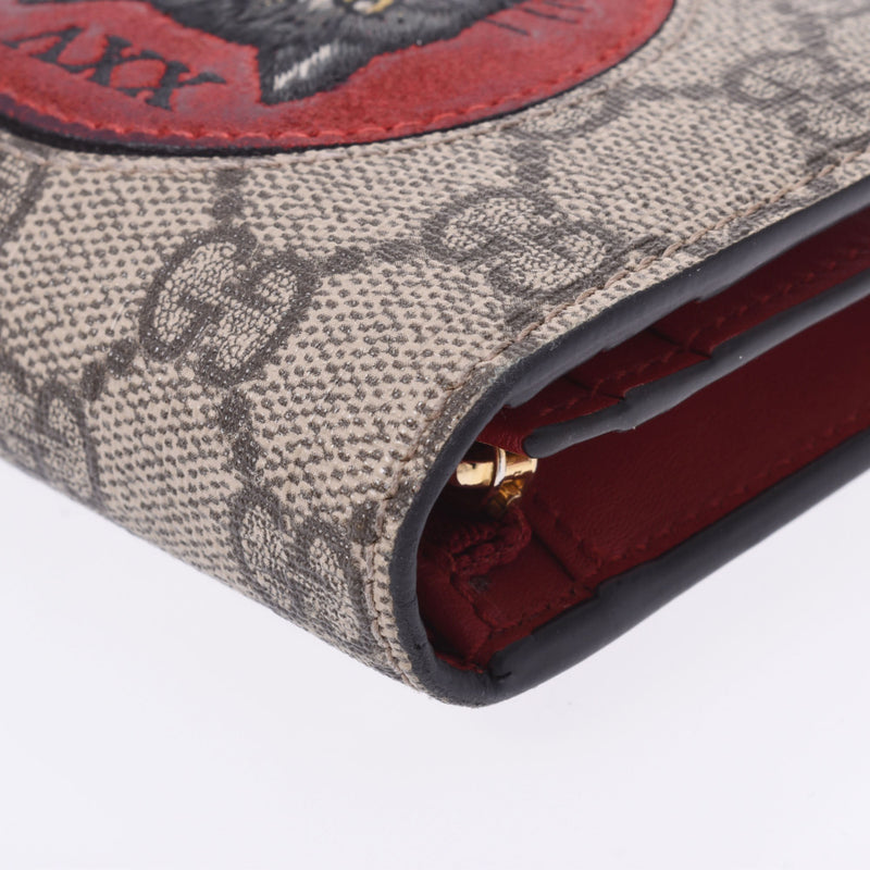 グッチGGスプリーム ミスティックキャット コンパクトウォレット