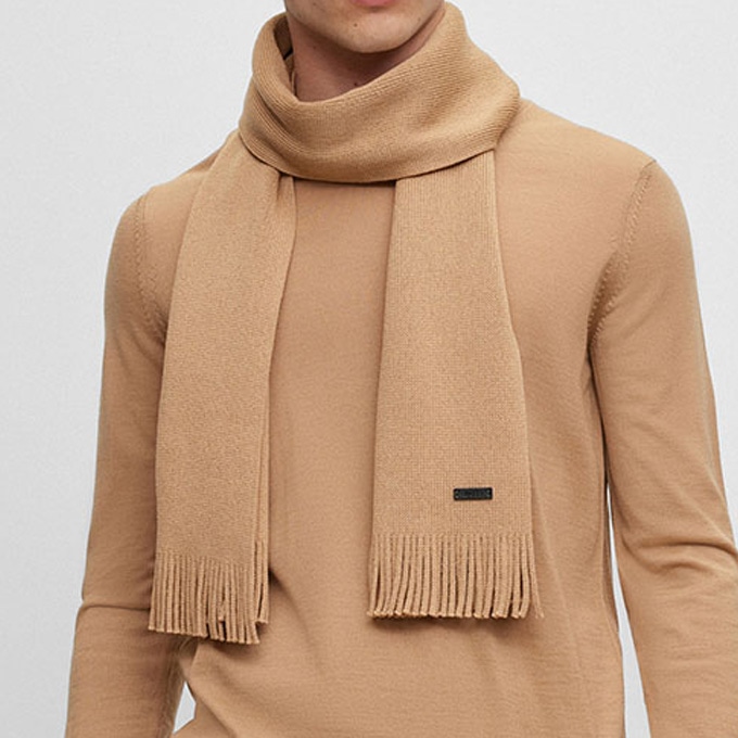 ボス ニットマフラー(ベージュ)【eGift】|デジタルギフト・ソーシャル