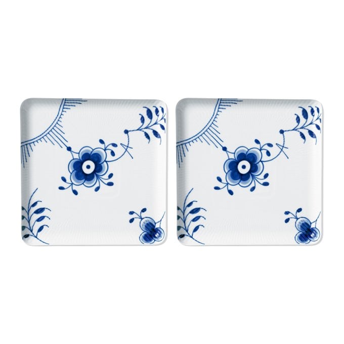 ロイヤル コペンハーゲン ブルーフルーテッド メガペアスクエア