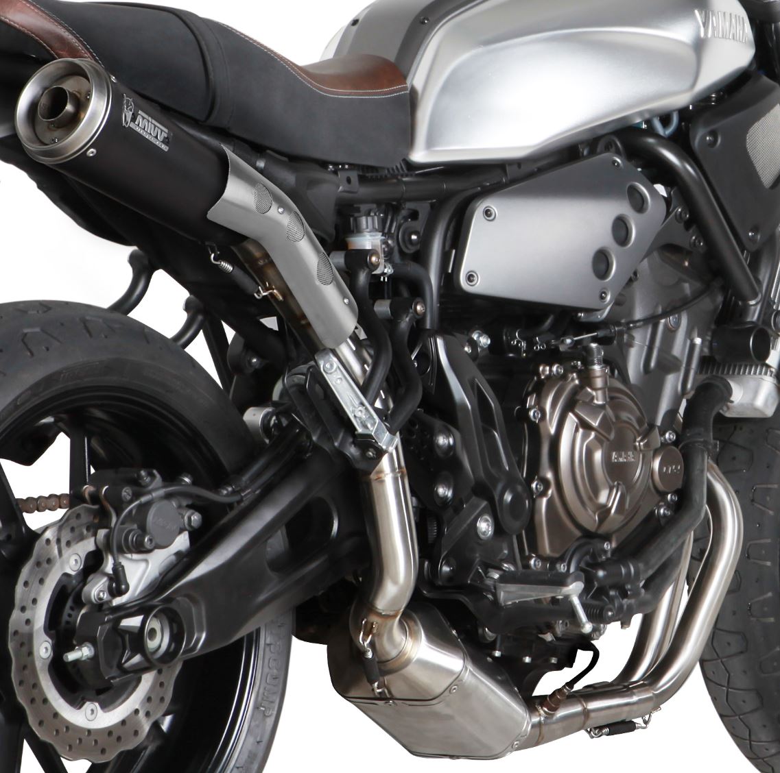 Mivv Exhaust XSR700 16-20 フルエキ GHIBLI BLACK(触媒あり) ハイ