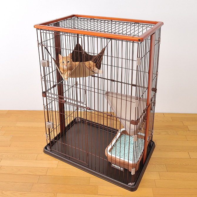 Bonbi ボンビアルコン ボンビ ウッドワンサークル キャット2段タイプ