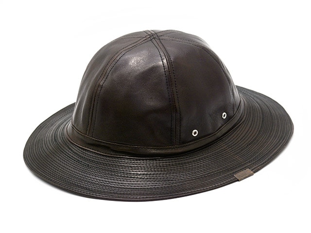全2色【Mr.FATMAN/ミスターファットマン】2024AW「Leather Fatigue Hat