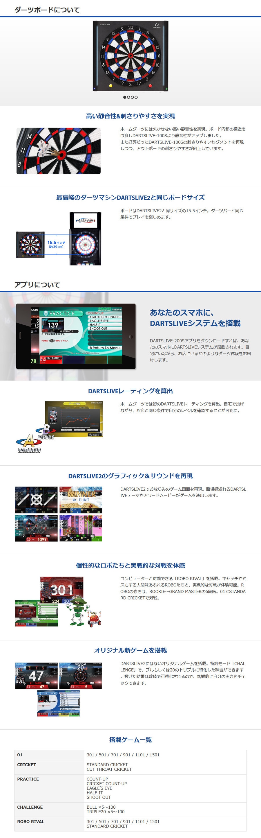 ダーツボード【ダーツライブ】DARTSLIVE-200S｜ダーツ用品はエスダーツ