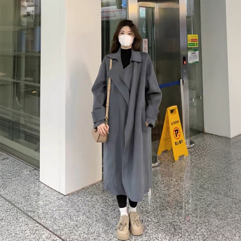 スモーキーグレーロングコート – GIRLS CRUSH