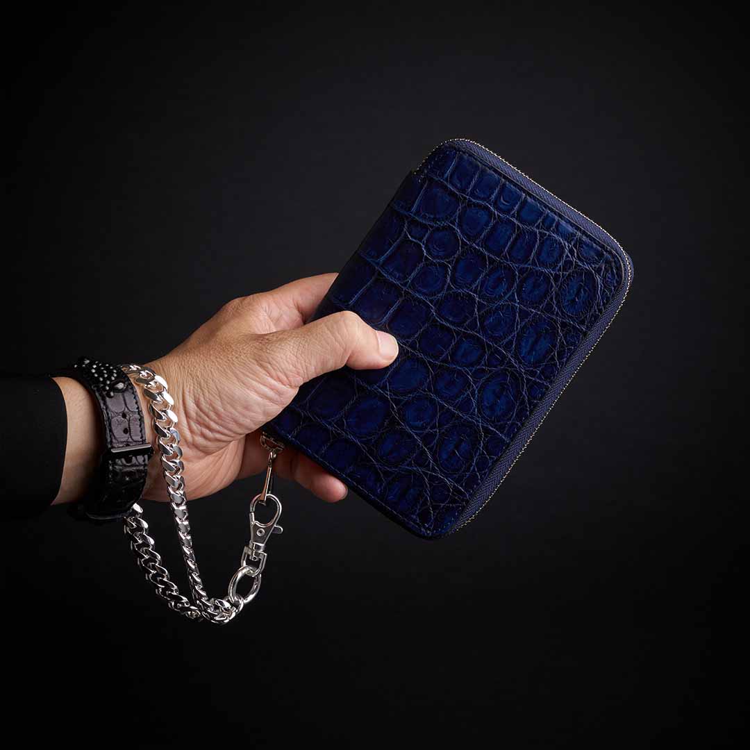 ITTI CRISTY STUFFING MID WLT .5 / AI CROCO クロコダイル財布