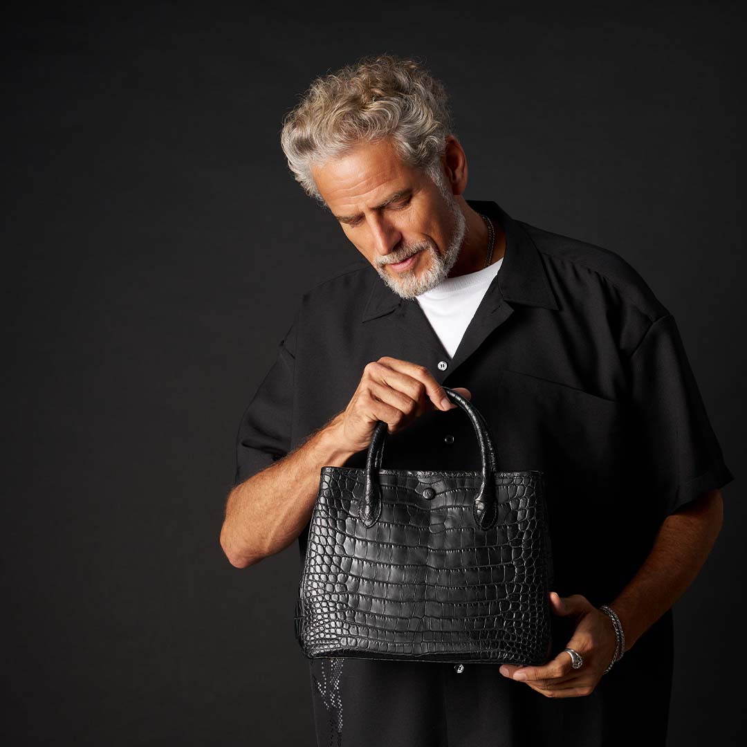 人気】PREMIUM CROCO LOUNGE TOTE 限定HIMALAYA POROSUS 極上