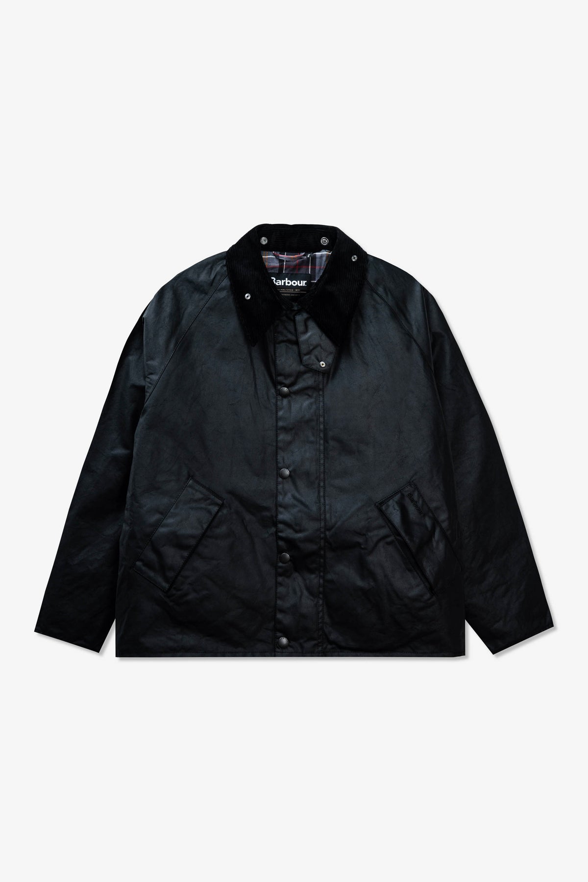 Barbour OS Transport Wax Jacket Black
